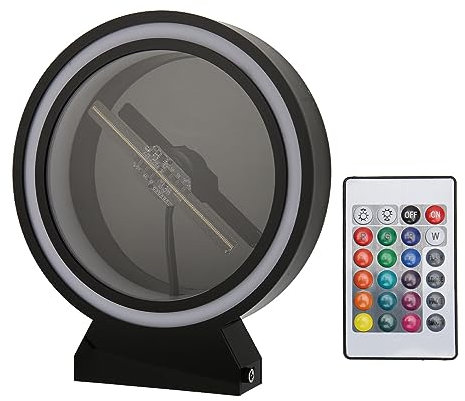 Ventilador de Holograma 3D, Pantalla Publicitaria de Proyector de Holograma 3D de 15 Cm, Ventilador LED WiFi, Ventilador Publicitario de Holograma 2000x128 Integrado 8G (EU)