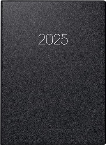 BRUNNEN Buchkalender Mod. 796 2025 | A5, Kunststoff, schwarz