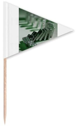 Gambling Mahjong Dono Photo Palillo de dientes Triángulo Cupcake Toppers Bandera