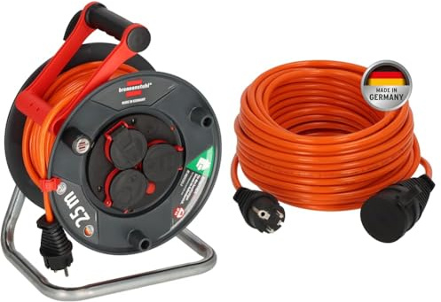Brennenstuhl Garant V2 IP44 Kabeltrommel 25m outdoor & BREMAXX® Verlängerungskabel V2 außen 25m