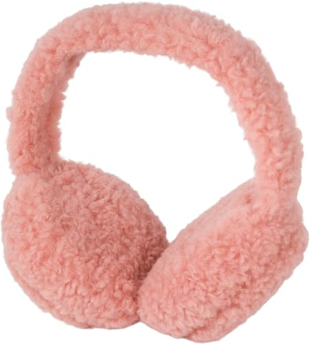 styleBREAKER Damen Ohrenschützer Teddyplüsch Flexibler Bügel, Rosa