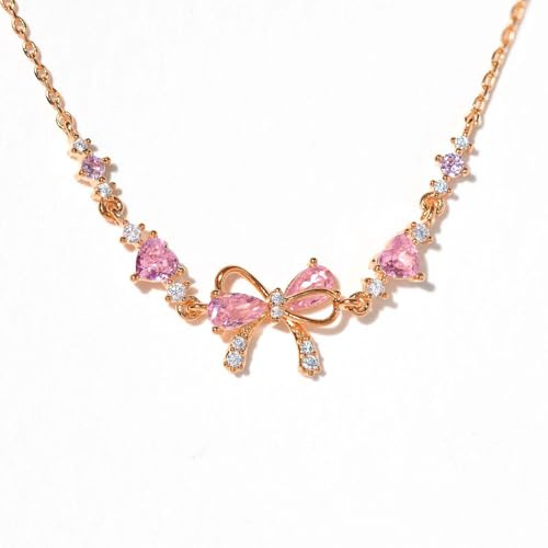 RICOKJRDE rosett armband vänner, kärleksknut vänskapsarmband, justerbar, roséguld