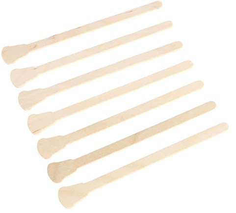 Ipetboom 200 Pezzi Spatole Per Ceratura in Legno Monouso Estremità Arrotondate Per Uso Facile Per Tutti i Tipi Di Cere Depilatorie, Calde e a Strisce