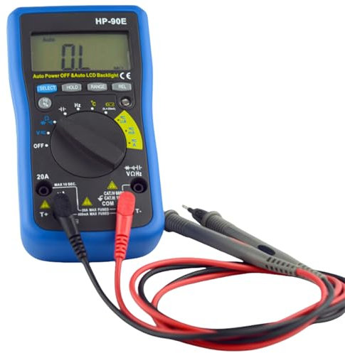 Multimetro digitale ad alta precisione con gamme automatiche e display retroilluminato Test elettrico per misurazioni elettriche accurate