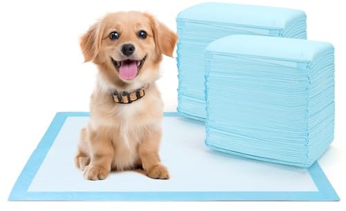 Nobleza Trainingspads für Hunde und Welpen, PIPI Matten für Hunde, 100 Stück Saugfähige Wickelunterlage Einweg und Inkontinenzunterlage Einweg mit 5-Lagiges Design 40x60 cm