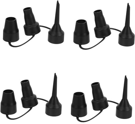 Abaodam 4pcs Plastic Replacement Nozzles for Air Pump Inflator Air Pump Attachments for Inflatable Mattress Pool Sofa