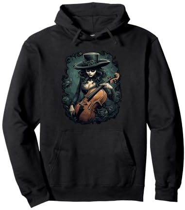 Musicien violoncelliste Joueur Violoncelle Witchcraft-Gothic Sweat à Capuche