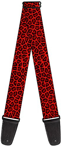 Buckle-Down GS-W31228 Gitarrengurt Leopard Red