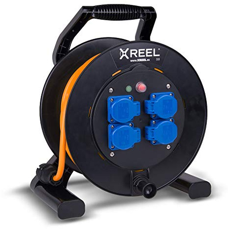 Kabeltrommel XREEL 230V/16A K2 IP54 PUR H07BQ-F 3x2,5mm² orange 50m