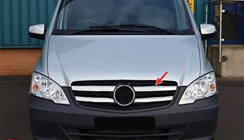 Listas de Parrilla válidas para MERCEDES VITO W639 | Facelift 2010+ Moldura Cromada Acero Inoxidable Embellecedor Cromo Frontal Tiras cromadas de Radiador