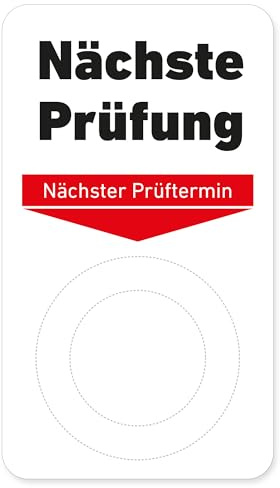Grundplaketten für Prüfplakettennächste Prüfung.