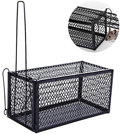 NANANA Jaula Alambre Estable Trampa para Animales Trampa Viva Humana Gato Salvaje, Conejos, Ardillas