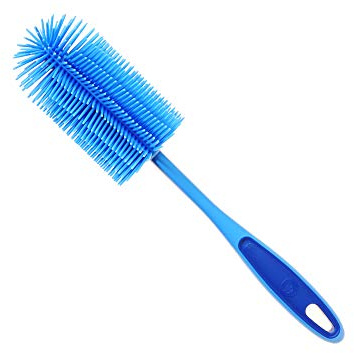 Kochblume Silikon Spülbürste | Premium-Silikon & BPA frei | Hitzebeständig | Spülmaschinenfest | Farbe: hellblau