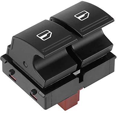 Fenster Doppel Druckknopfschalter Keenso Doppel Druckknopfschalter Fenster Schwarz DC 12V Elektrische Steuerung Fenster Schalter