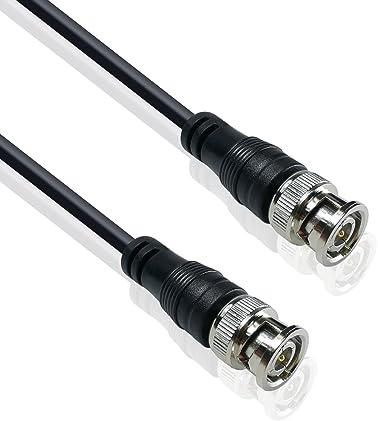 iYueMps BNC Cable 1.5m/5ft BNC Male to Male Cable RF Professional RG59 Coaxial Lead for Video Security Camera CCTV Systems Oscilloscope etc