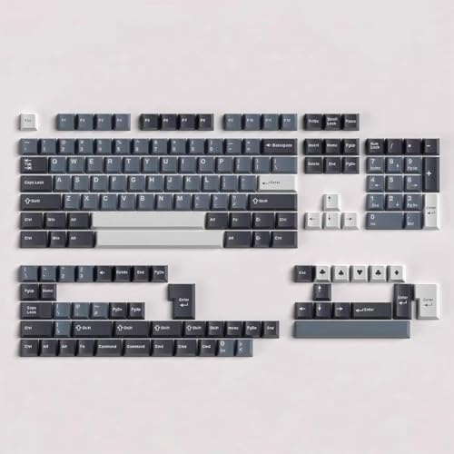 163 Keys Doubleshot Keycaps Cherry Profile Apollo Keycaps Set for 61/64/87/104/108 Cherry Mx Switches Mechanical Keyboard