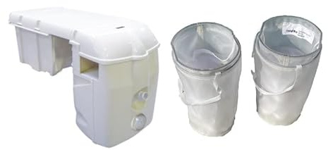 EasyFilter Lot de 2 Cartouches EASYCLEAN Compatible FILTRINOV FB12-14 / GS8 Composé de 2 Poches filtrantes, 2 Sacs de balles et 2 paniers Skimmer préfiltre