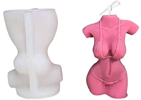 Fulenyi 3D Silikon Kerzenform,silikonform Kerzen körper,DIY-Kerzen-Form,Kerzengießform,Candle Making Moulds, 3D Mann Sexy Nackte Form, Mann Körper Gießform, Silikonform Männer und Frauen