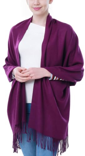 vimate Damen Pashmina Stola und Schal, Soft Tücher und Wickel für Abendkleider Pashmina Schals tücher für Frauen Blanket Scarf