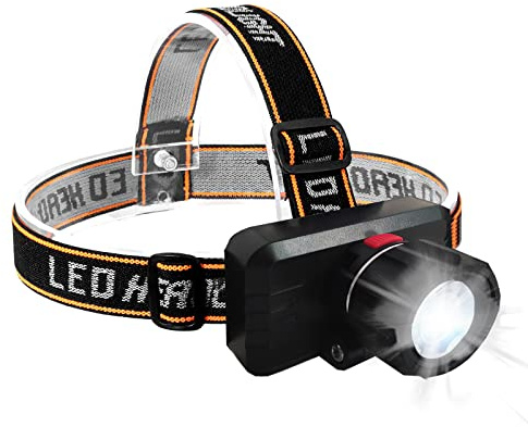 EUROXANTY Lampe frontale avec Fonction Focus | Torche frontale avec Batterie rechargeable | Lampe frontale pour la Randonnée | Lampe Mains libres avec différents niveaux d'Intensité Éclairage LED