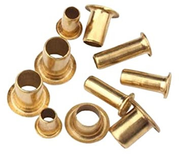 100 stücke M5*4/5/6/7/8/10 5mm Kupfer Hohlniet Doppelseitige Leiterplatte PCB Vias Nägel (Color : Brass, Size : 6mm)