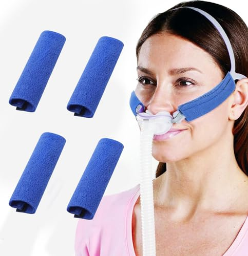 4-Pack CPAP-Maske Gurtabdeckungen, CPAP Gesichtspads, Universelle und Wiederverwendbare Komfortpolster, CPAP Gurt-Komfort-Pads