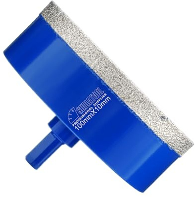 SHDIATOOL Diamant-Bohrkrone 100mm Dreieckschaft-Lochsäge für Porzellan Fliesen Marmor Keramik Granit