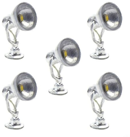 HpLive LED Lampe Strahler Flutlicht Flutlicht Modell Eisenbahn Warmweiß 5er Set LYM20 (Weiß), 9B2G08SAO55480S95UB087