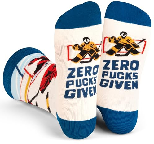 Lavley Zero Pucks Given Hockey Socks - Gift for Hockey Players and Fans, for Men and Women