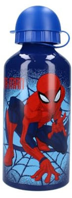 My sweety pop - Kinder Trinkflasche Spiderman Aluminium Kindergarten Kindergarten Schule Urlaub Essen 19cm 500ml Hydration Geschenkidee