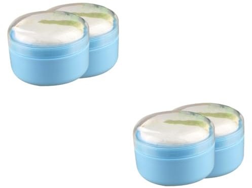 TOYANDONA 4stücke Puderquaste Aufbewahrungsbox Für Mädchen Weiche Und Bequeme Pulverbox Für Neugeborene Praktischer Puderbehälter Für Hautpflege Und Babypuder Anwendung