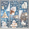 Stickers Noel Fenetre Réutilisable Decoration Noel Fenetre Electrostatique PVC Autocollant Noël Fenetre Stickers Noel Fenetre Decoration Réutilisable Flocon de Neige Sticker