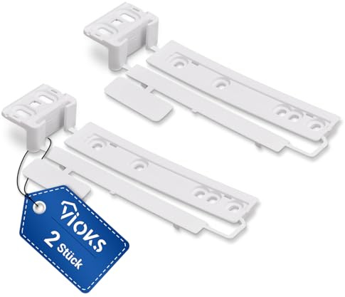 VIOKS 2 x dörrmonteringssats draggångjärn ersättning för AEG 2230349041 223034904 Küppersbusch 430922 draggångjärn kylskåp gångjärn dörr – kylskåpsdörr glidskena för kylskåp kylanordning