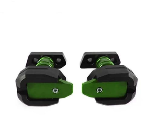 DKPMWD Sturzpads Motorrad Für Kawasaki Für Z750 Für Z 750 2007-2013 Motorrad Fallen Schutz Rahmen Slider Verkleidung Schutz Anti Crash Pad Protektor Motorrad Rahmen(GRÜN)