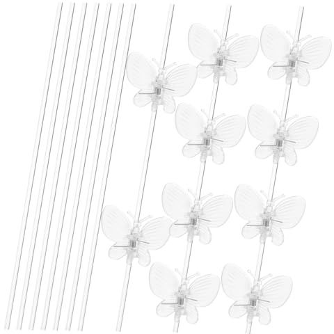 Levemolo Acrylic Plant Stakes for Wisteria Garden Pegs Plant Stem Supports Sturdy Vine Climbing Stakes Supports for Outdoor Indoor