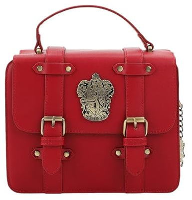 Harry Potter Satchel Handtasche mit Charms, grün, 25 cm x 20 cm x 10 cm