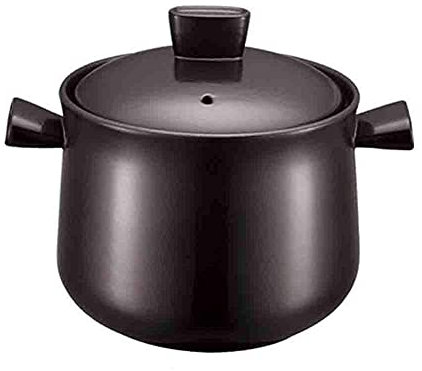Pentola in Ceramica per Cucinare, casseruola in Terracotta, pentola per stufati, Cottura ad Alta Temperatura, Resistente, Sana e Facile da Pulire - capacità 8 l