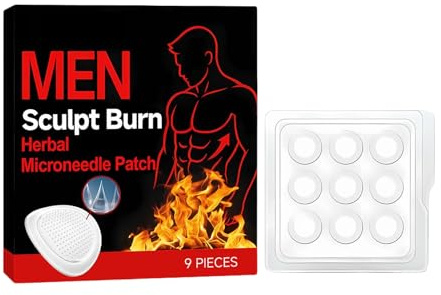 Slim Patch, Belly Pads, Micronadeln Strips, 9-teiliges Naturformel, diskret und reisebereit, sanfte Hautkontakte mit gezielter Formung unterstützt für Fitness, Wellness, Heimgebrauch