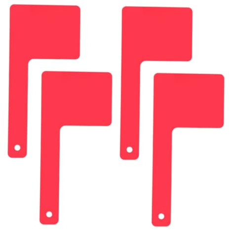 HANABASS 4pcs Acrylic Mailbox Flag Replacement Rotatable Mailbox Flags for Outdoor Parts Decorative Accessory