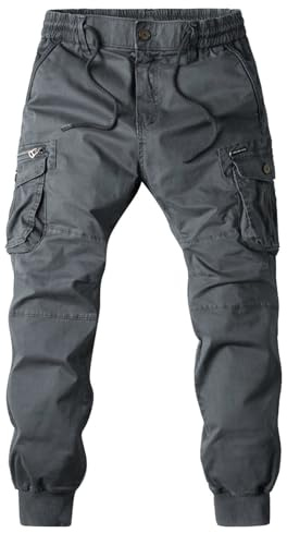 Pantaloni Da Lavoro Uomo Cotone Sportivi Leggero Comodo Cargo Pants Estivi Elasticizzati Larghi Pantaloni Da Lavoro Con Tasche Laterali Trekking Pantalone Tuta Tattici Baggy Militari Pantalone Lungo