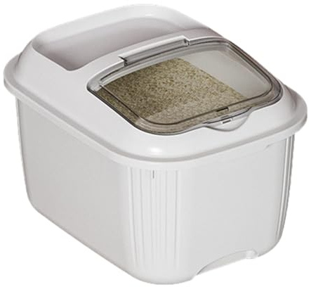 Dispensador Cereales - Botes Cocina Almacenaje | Botes Hermeticos Cocina | Contenedor Sellado Para Almacenar Arroz Con Tapa Abatible Y Tapa Transparente Para Almacenar Cereales En La Cocina