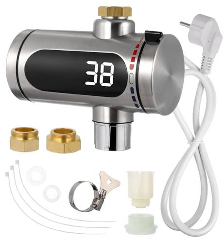 Grifo Eléctrico Instantáneo de Agua 220 V 3000 W Acero Inoxidable