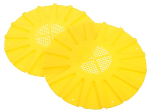 DOITOOL 2Pcs Round Bee Escape Disc Bee Hive Tool for Efficient Colony Transfer Lightweight Beekeeping Equipment for Beginners and Expert Beekeepers