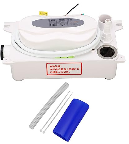 Ausla Pompe à Condensats AC110-240 V 100 L/H, Moteur Silencieux 5 W, 22 DB, 100 L/H, 600 Ml, Drainage Automatique de L'eau, Levage de 2 M, pour Machines à Glaçons Commerciales,