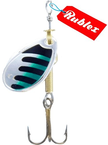 RUBLEX - 5 Cucharillas de Pesca Celta-0 ANV 1,50 GMS.
