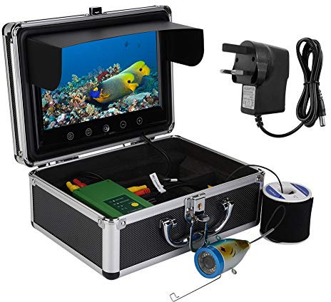 Bewinner Professional Underwater Fishing Camera Kit with 9inch TFT HD Monitor, 30 Adjustable LEDs, 1000TVL Fish Finder Waterproof Fishing Camera for Ice,Lake and Boat Fishing, 30M Cable
