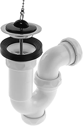 PrimeMatik - Siphon courbé Extensible pour lavabo-Bidet 1 1/2 x ∅ 70 mm