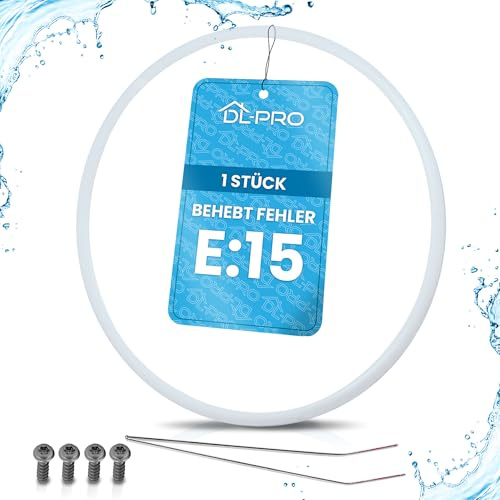 DL-pro Pumpentopfdichtung 182mm Set für Fehler E15 in Siemens Bosch Neff Geschirrspüler Ersatz für 12005744 12005317 Reparatursatz inkl. Dichtung Draht Schrauben