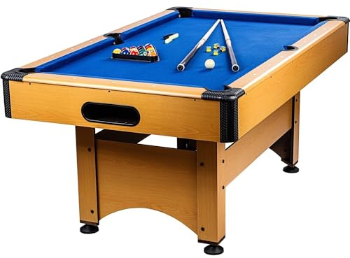 GAMES PLANET 6 ft Billardtisch Trendline“ + Zubehör, 9 Farbvarianten, 184 x 108 x 82 cm (LxBxH)