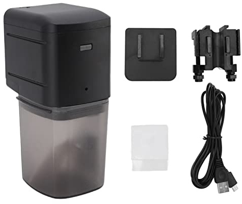 Alimentador de Peces Automático Digital WiFi Control Remoto Inteligente Dispensador Automático de Alimentos para Peces para Pecera Pequeña, Vacaciones, Días Festivos